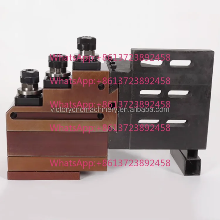 ER20 Three-axis Side Milling Power Head Servo Locomotive Milling Compound Station Power Head Cutter for Lathe Machine