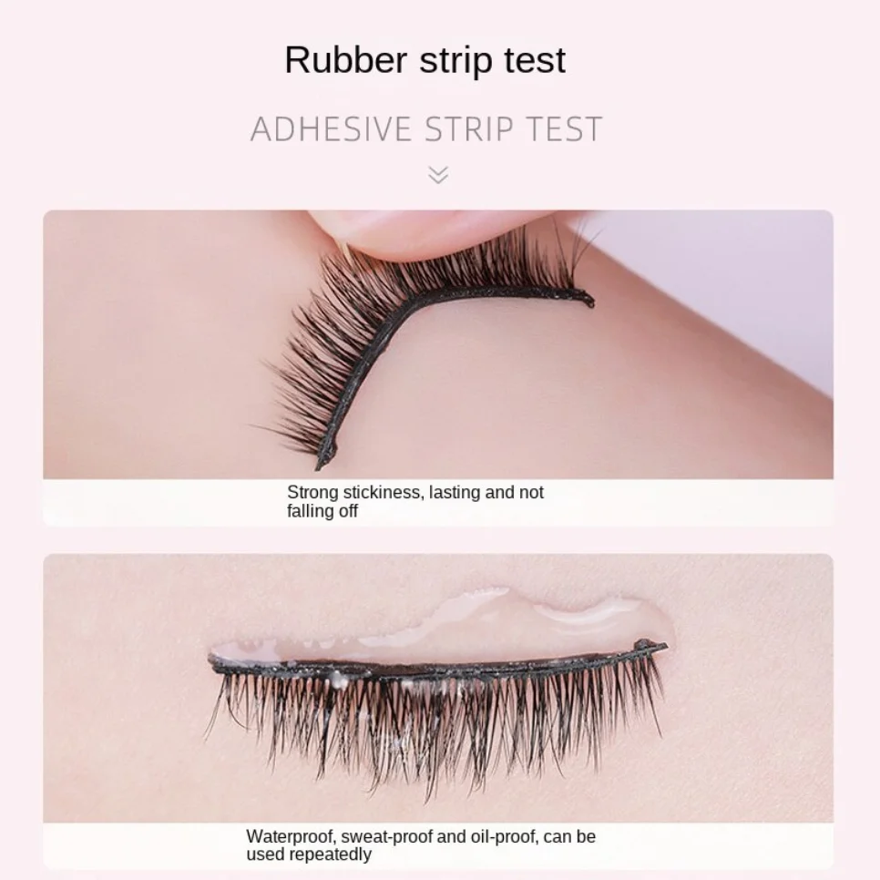 10 Self-adhesive Eyelash Strips Waterproof and Sweatproof with Any Eyelashes Transparent Self-adhesive Jelly Strips Aliexpresse