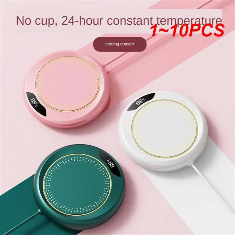 

1~10PCS 55 Degree Thermostatic Coaste Usb Powered Household Use Usb Thermos Cup Intelligent Adjustment Electric Heating Plate