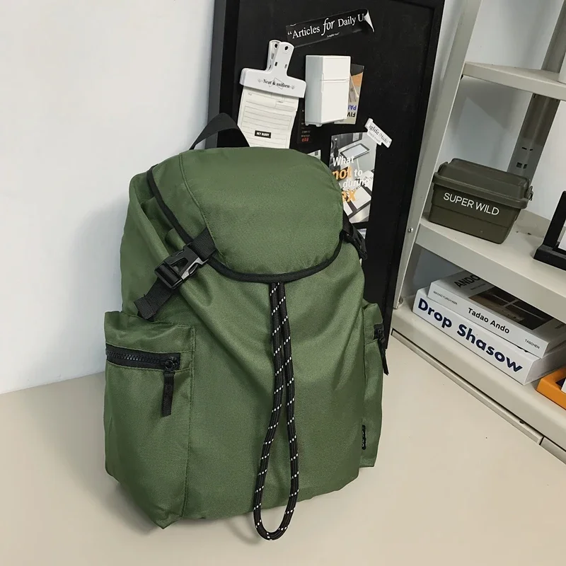 Oxford Textile Zipper 2024 New Product Backpack Solid Soft Handle Softback Casual Backpack Air Cushion Belt Designer Handbag