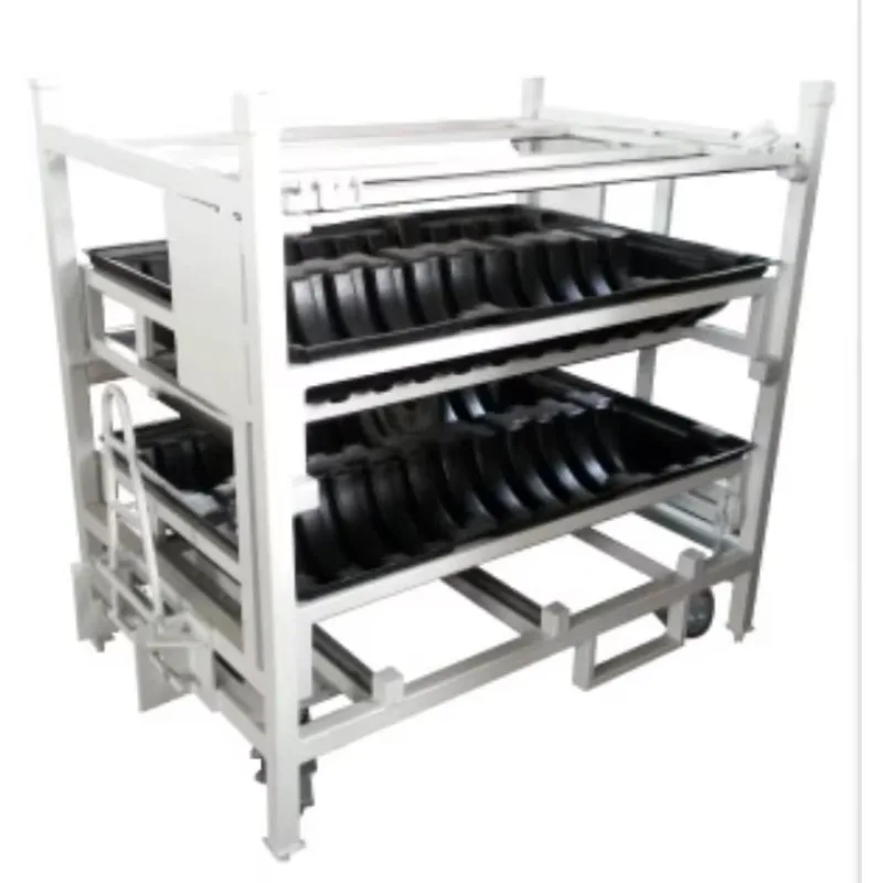 Modular Automotive Component Racking Sturdy Steel Powder-coated Secure Transport Metal Car Stackable 1000kg Capacity