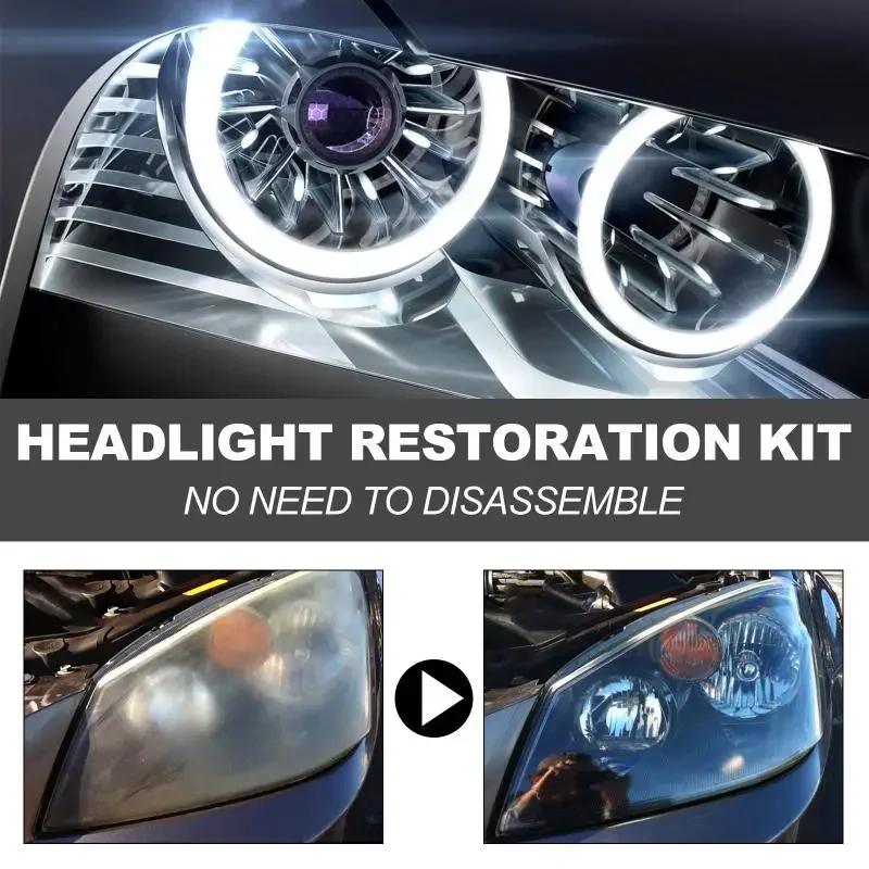 

Ceramic Headlight Restoration Kit Headlight Cleaner Restorer Kit Headlamp Cover Scratch Remover For Car Taillight Headlight