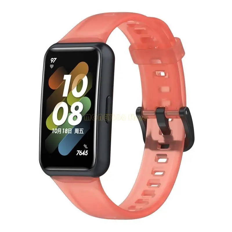 F62C 조절 가능한 실리콘 밴드 스트랩 브레이슬릿 땀 방지 손목 대역 7