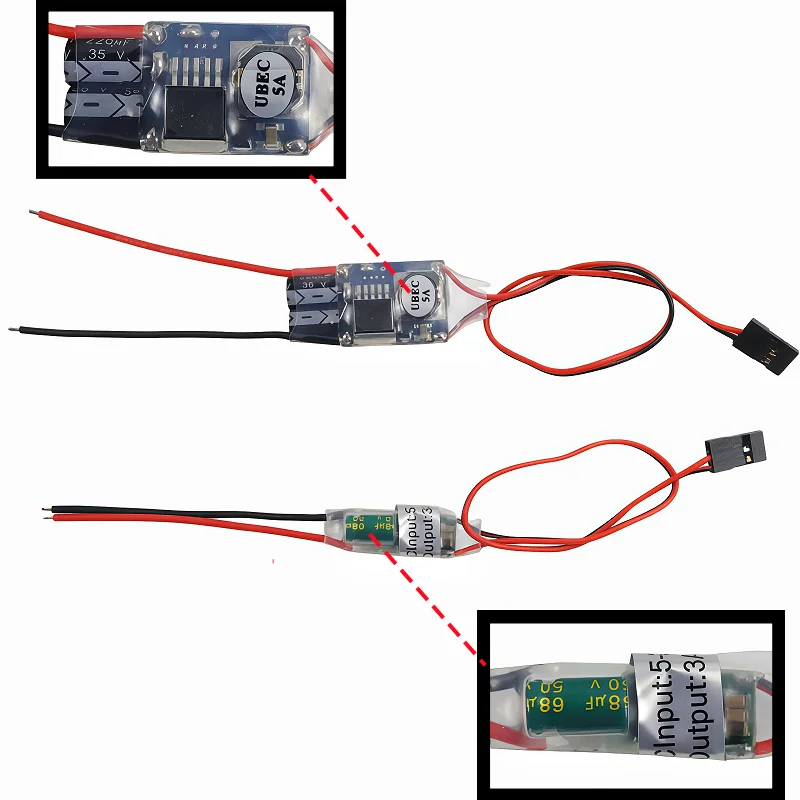 5V 3A 5A 7A 15A External UBEC Voltage Regulator Anti-interference Support 2S-12S Receiver Power Supply for RC Airplane Aircraft view 4
