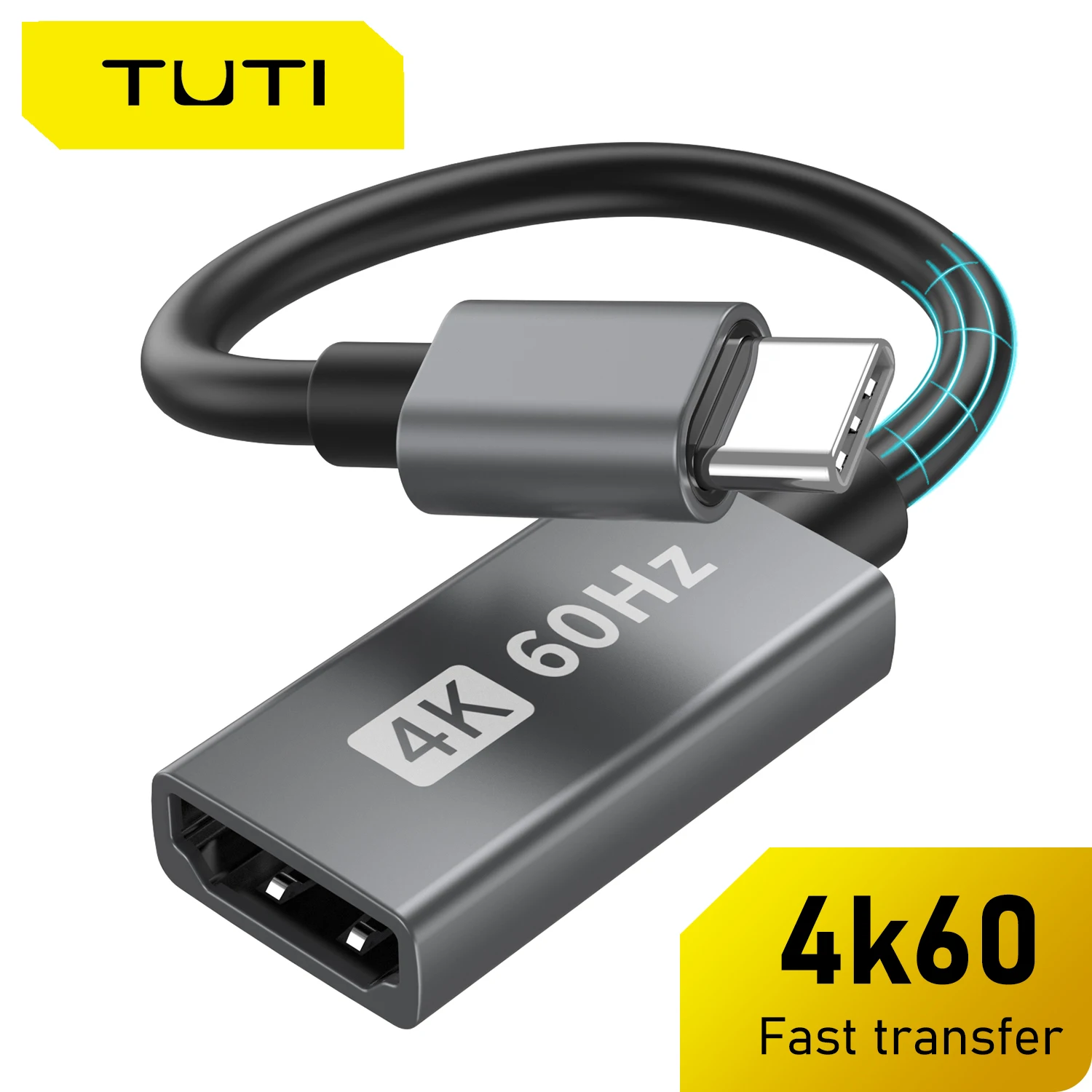 

4K@60Hz USB C to HDMI Adapter, USB Type C to HDMI Adapter Groundbreaking Performance, for iPhone 15 Pro/Max, iPad, iMac and More