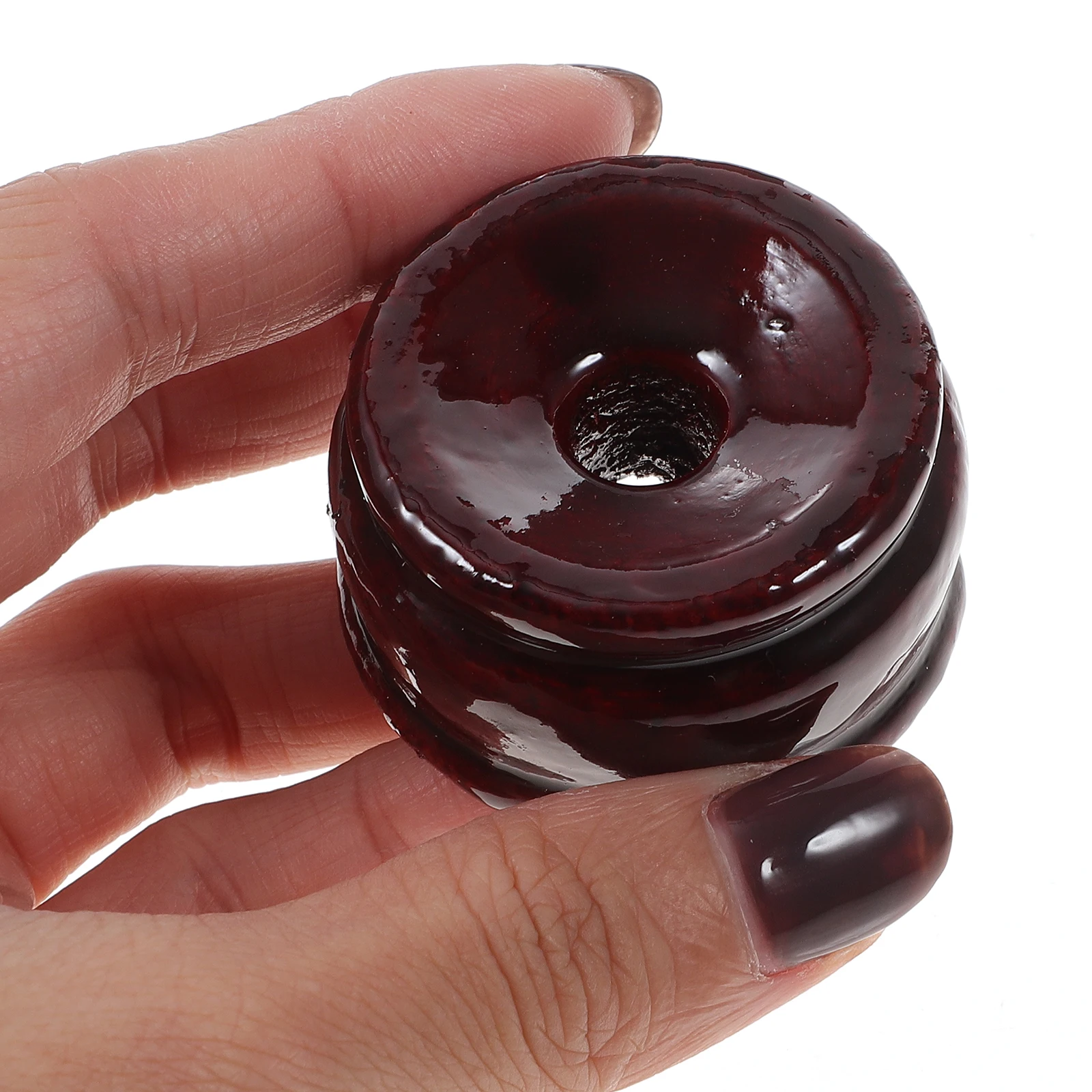 

24 Pcs Wooden Base Stands Ornament Retro Decor Ball Display Sphere Holders Round Crystal