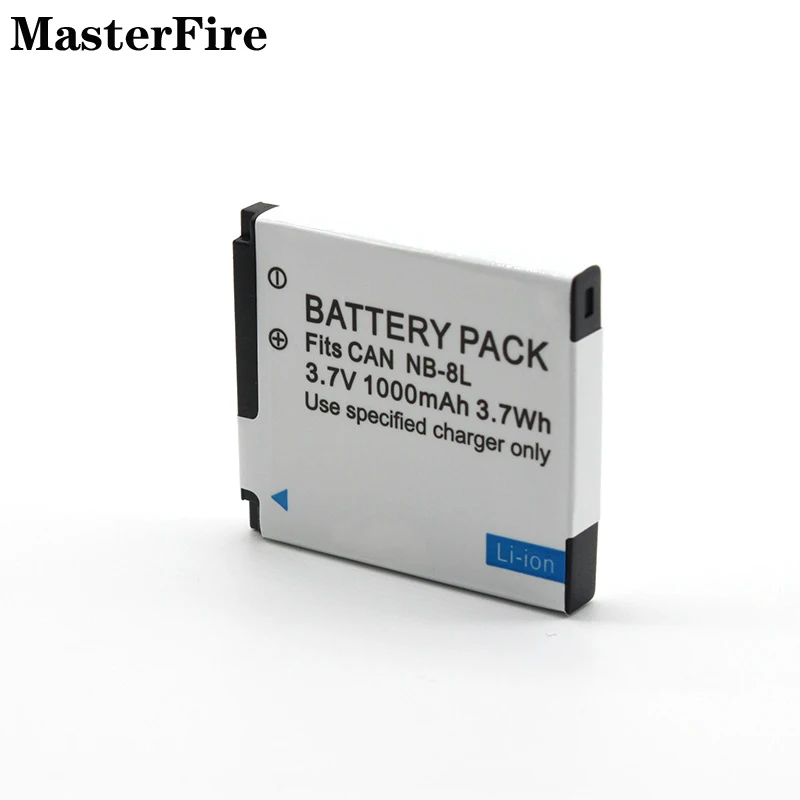 4PCS NB-8L NB 8L 1000mah Camera Battery Pack for Canon PowerShot A3000 A3100 A3300 A3200 A2200 IS PC1589 PC1474 PC1585 Batteries