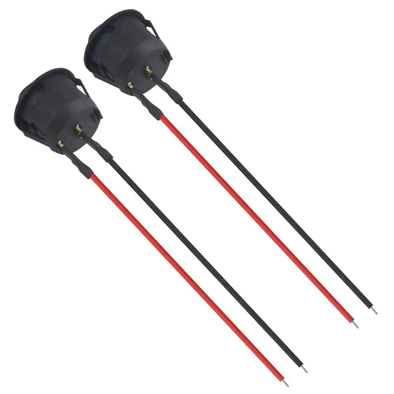 SPST 2Pin 12V Round Rocker Toggle Switches 20Pcs With Wire For Boat, Car 6A/250V AC Pre-Wired