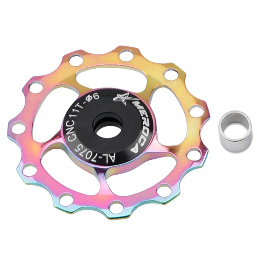 1pcs Bicycle Steel  Bearing Derailleur 11T 13T Mountain Road Bike Rear Derailleur Pulley Roller Idler Bearing Jockey Wheel Parts