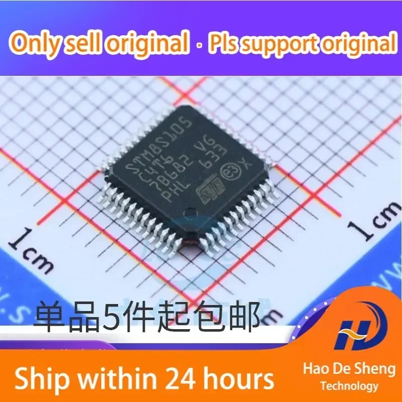 

10 шт./лот STM8S105C4T6 LQFP48 STM8S105C4T6TR IC MCU микроконтроллер новый оригинальный в наличии