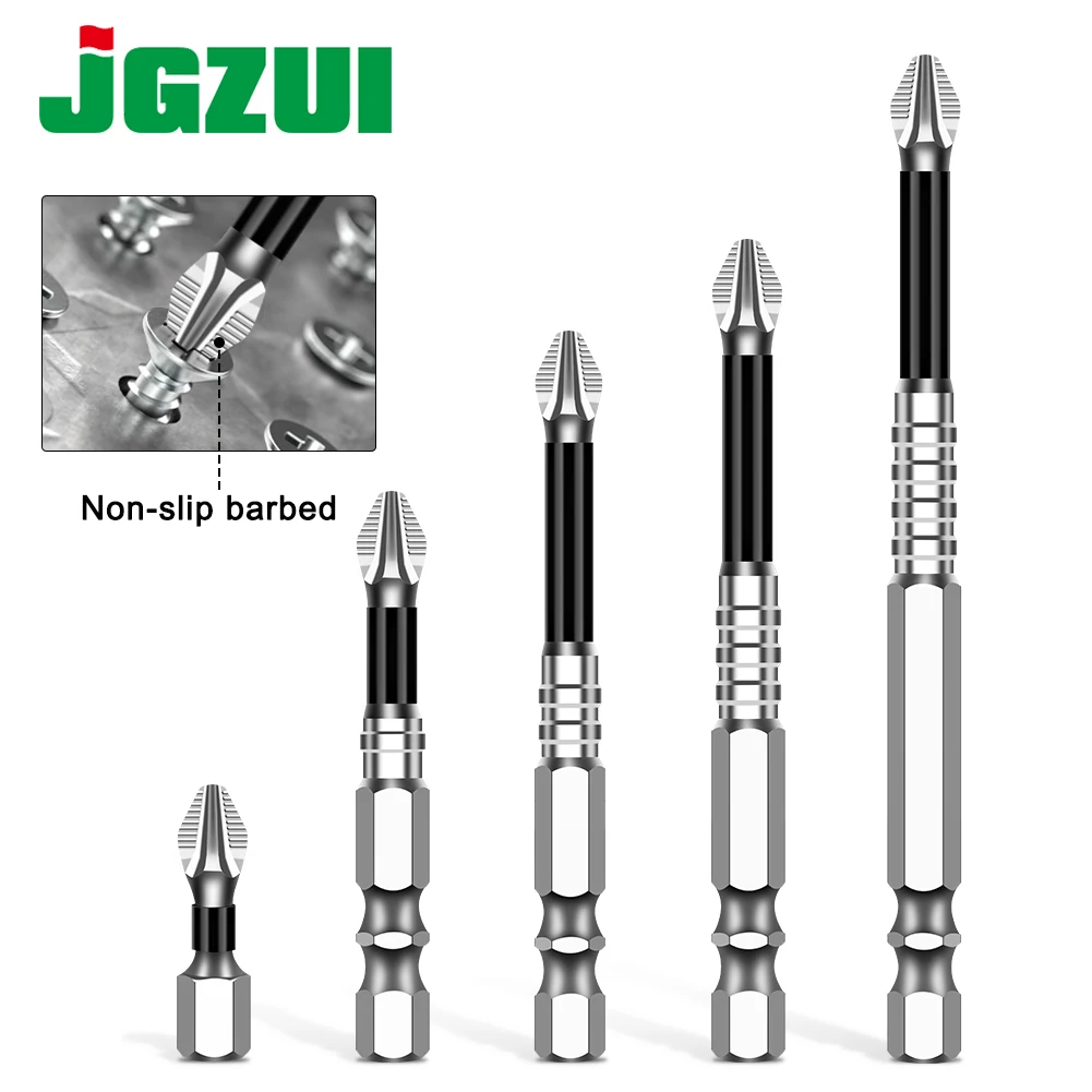 K5 Non-slip High Hardness Bit S2 Strong Magnetic 5A Black Non-slip Cross Head Electric Drill Electric Screwdriver Bit