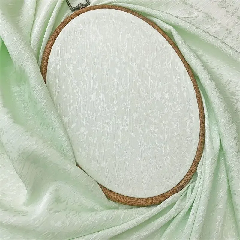 

Шифоновая жаккардовая ткань с цветочным принтом допамина для юбки Hanfu Qipao, древний стиль, темный узор, материал платья, шитье своими руками