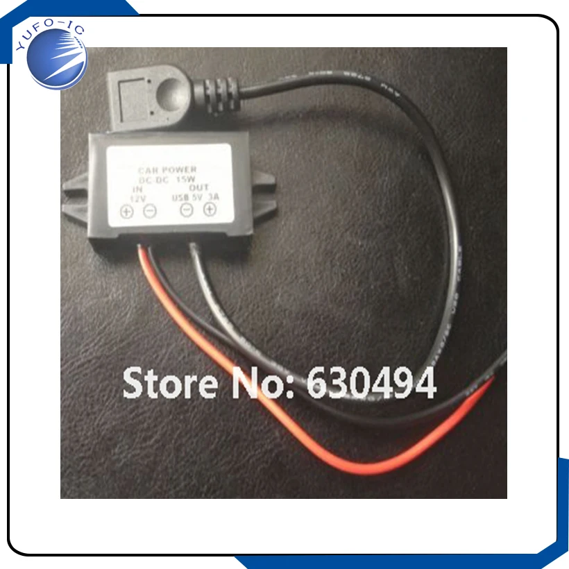 Free Shipping 2PCs Car Led Display USB Power Supply 12V To 5V 3A Car Power DC-DC ConvertersOriginal module