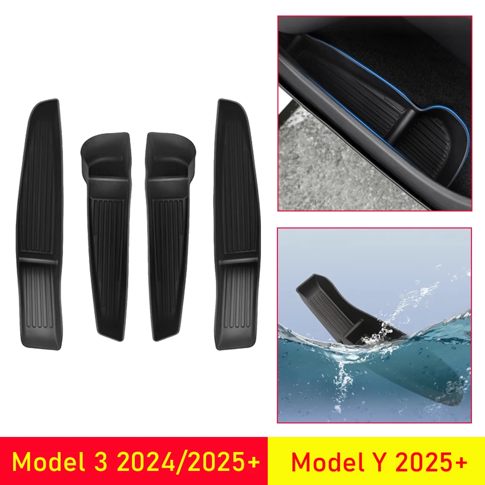 

Ящик для хранения боковых дверей Tesmayx для Tesla Model 3 Y Juniper 2025 2026, аксессуары, подлокотник, органайзер, бочка для ручки передней двери