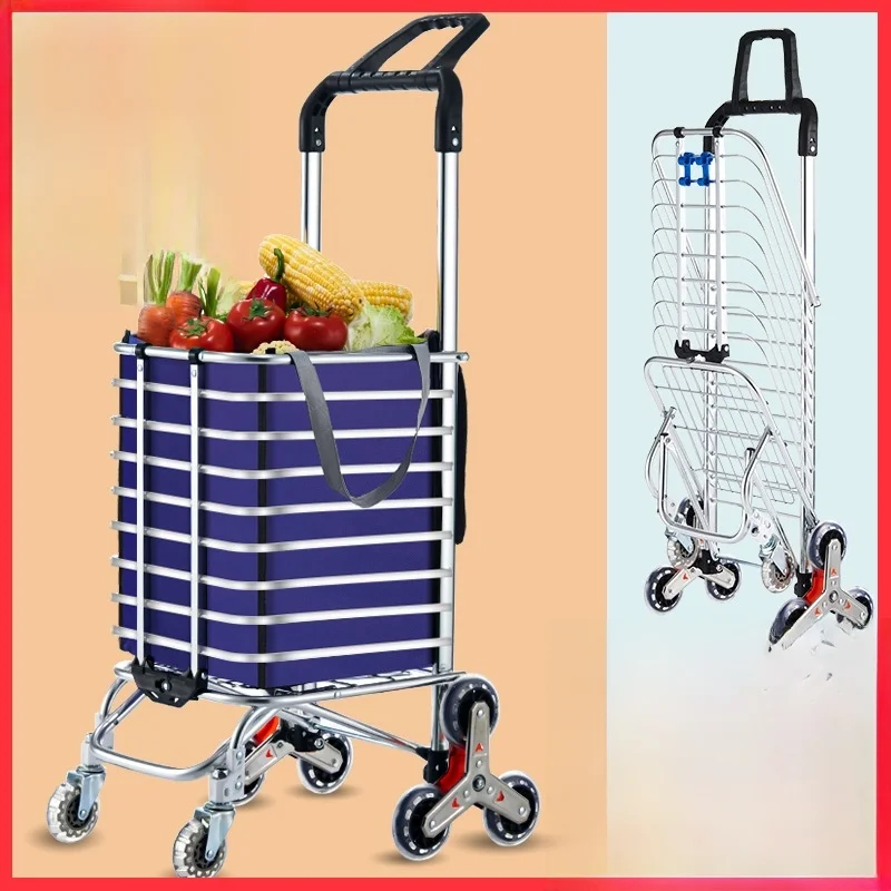 

Portable op Cart ly Vegetable Bung Car Lightweight Stair Climbing Household Goods very Small Trolley