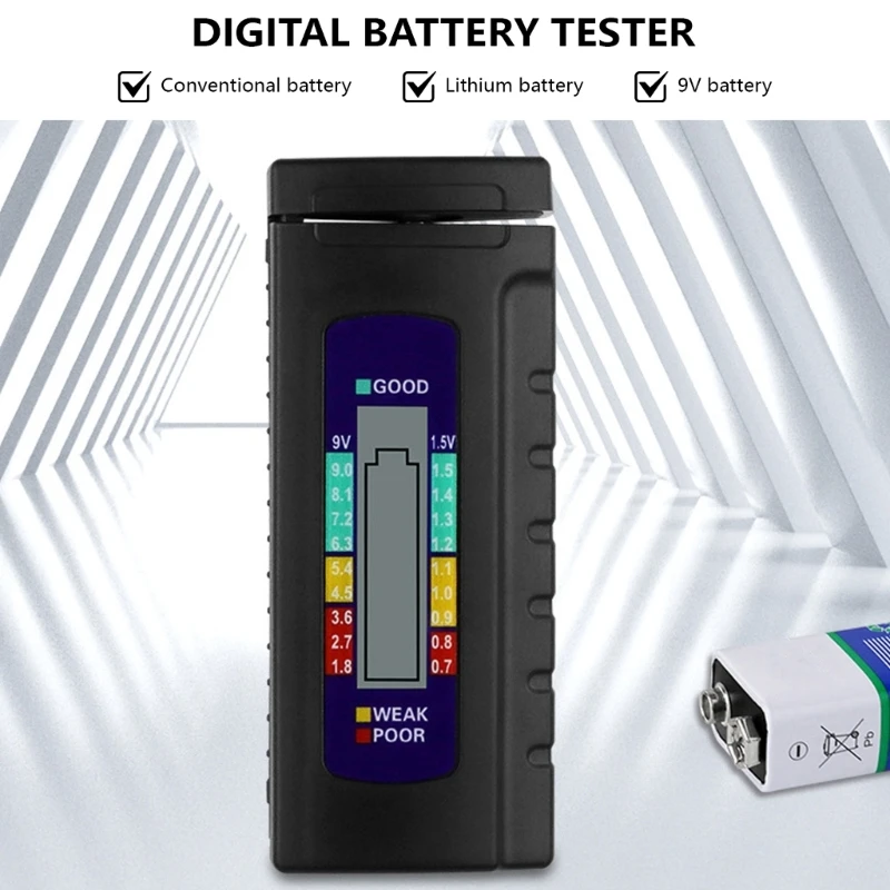 Tester capacità della batteria ad precisione per celle AA, portatile, domestico per uso professionale