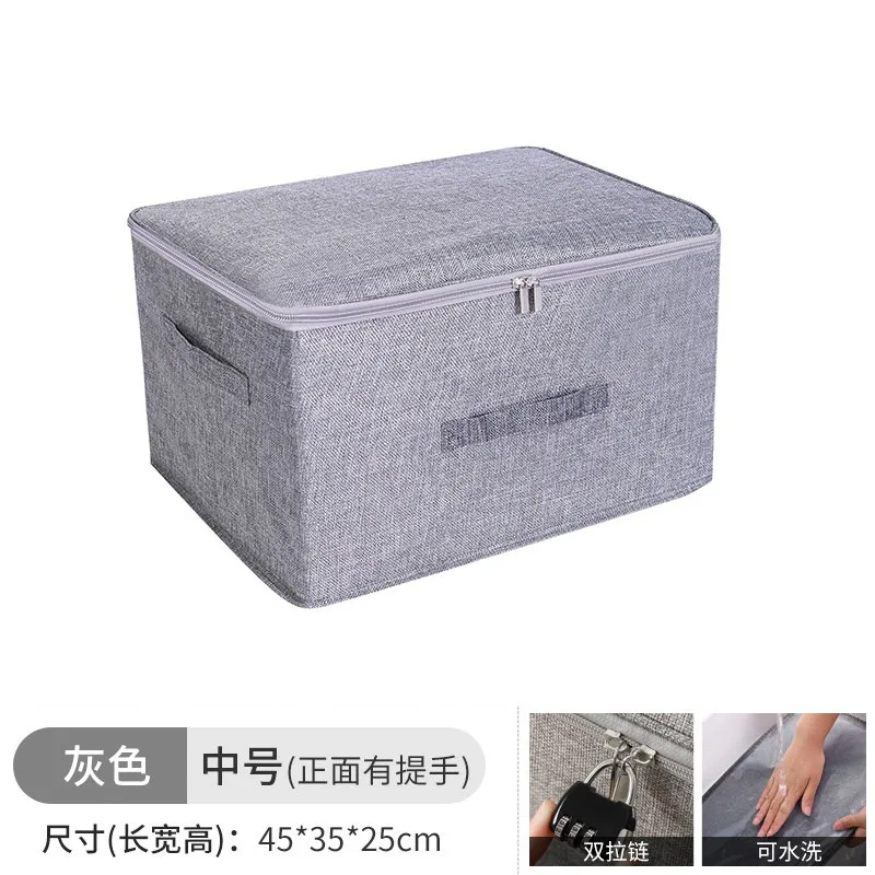 Large Thicken Fabric Clothes Organizer Storage Box for Pants Jeans Drawer Wardrobe Multipurpose Foldable Home Storage Lockers