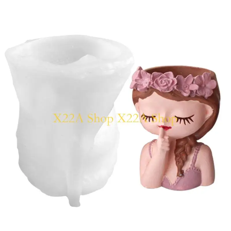 

Unique Flowerpot Dish Storage Mold Trinkets Tray Tool DIY Home Decor Handmade Mold