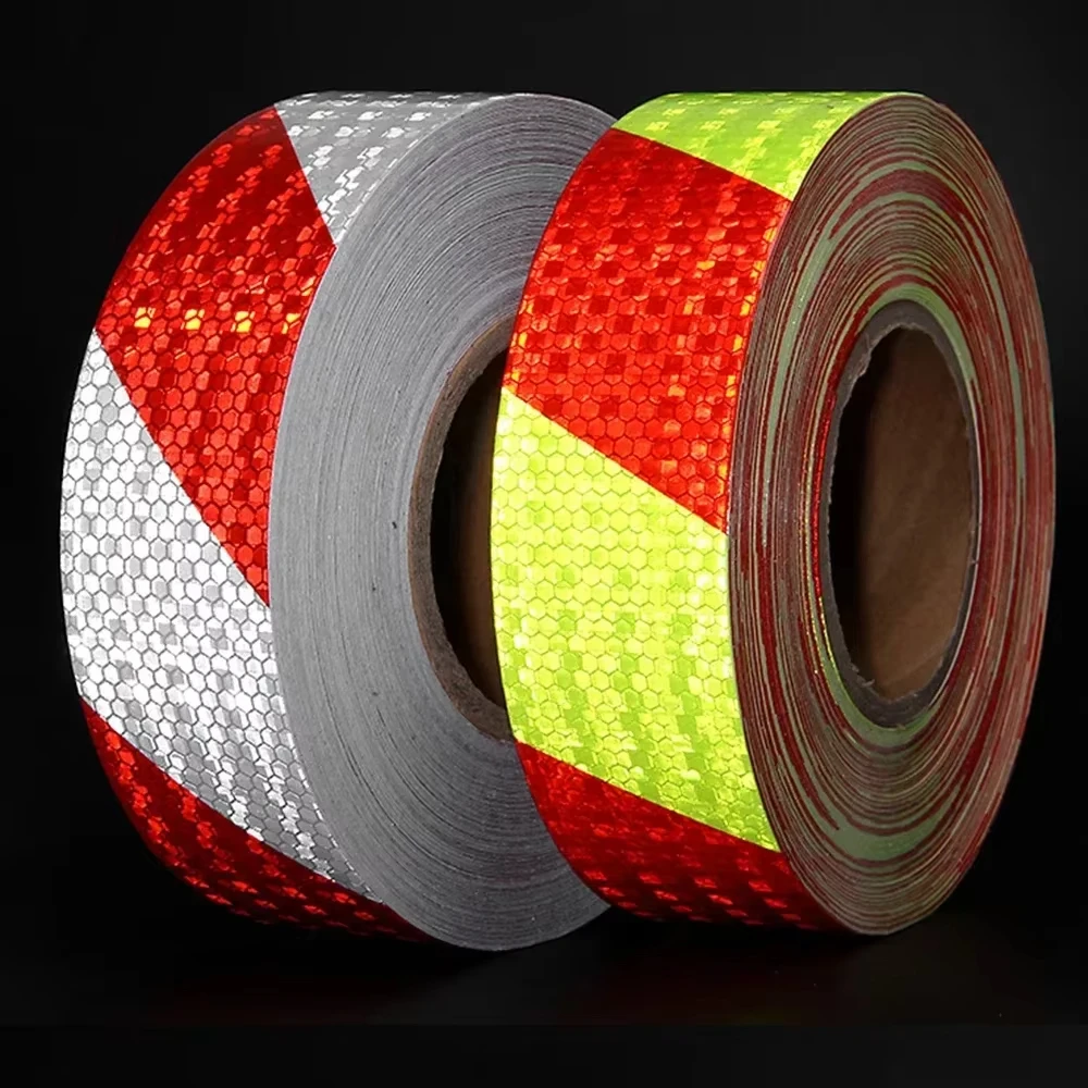 

3m/5m/10m*3cm Reflective Adhesive Tape Left Or Right Twill White-Red Strips Waterproof Safety Reflectors Sticker For Car