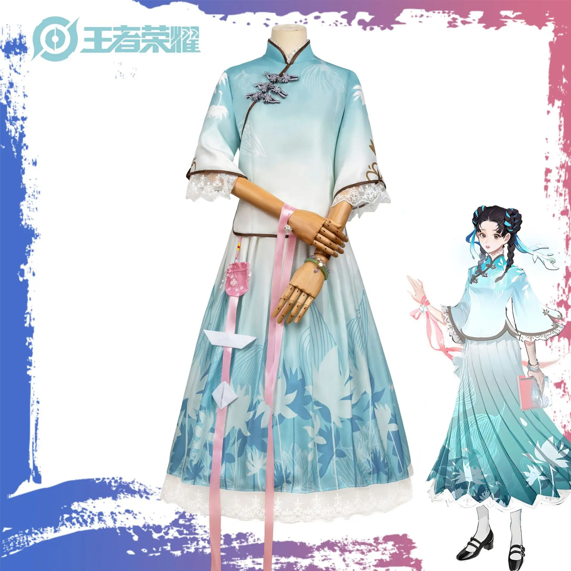 Аниме King Glory Cos костюм Xi Shi Skin Shiyu Jiangnan китайская игра в одном стиле двумерная анимация косплей