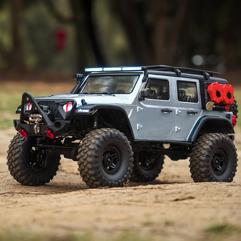 1:10 R1011 Veículo de Controle Remoto 2.4G Full Proporcional Rock Crawler LED Light 4WD Off-Road Caminhão de Escalada Brinquedos Presentes de Natal