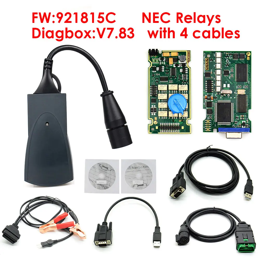 Диагностический инструмент с полным чипом Lexia 3 PP2000 OBD2 Diagbox 921815C для Citroen и Peugeot Lexia 3 V48/V25