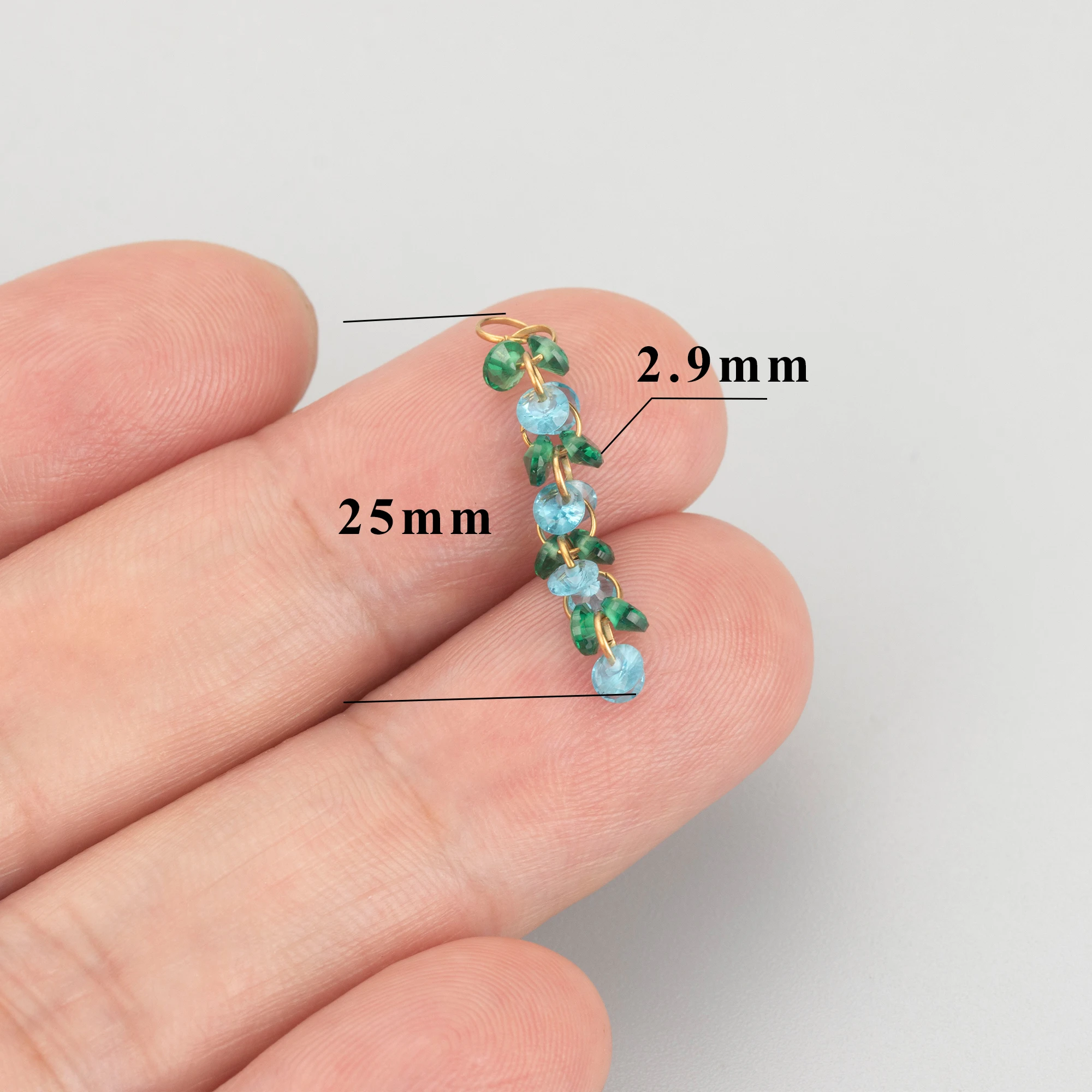 GUFEATHER,4pcs/lot,MI53,waterproof jewelry accessories,316L stainless steel,zircons,charms,jewelry making findings,diy pendants