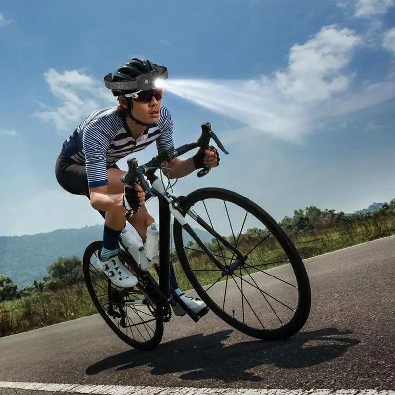 Faro LED con Sensor de movimiento IPX4, luces frontales recargables brillantes impermeables para cabeza, linterna, 5 modos para exteriores