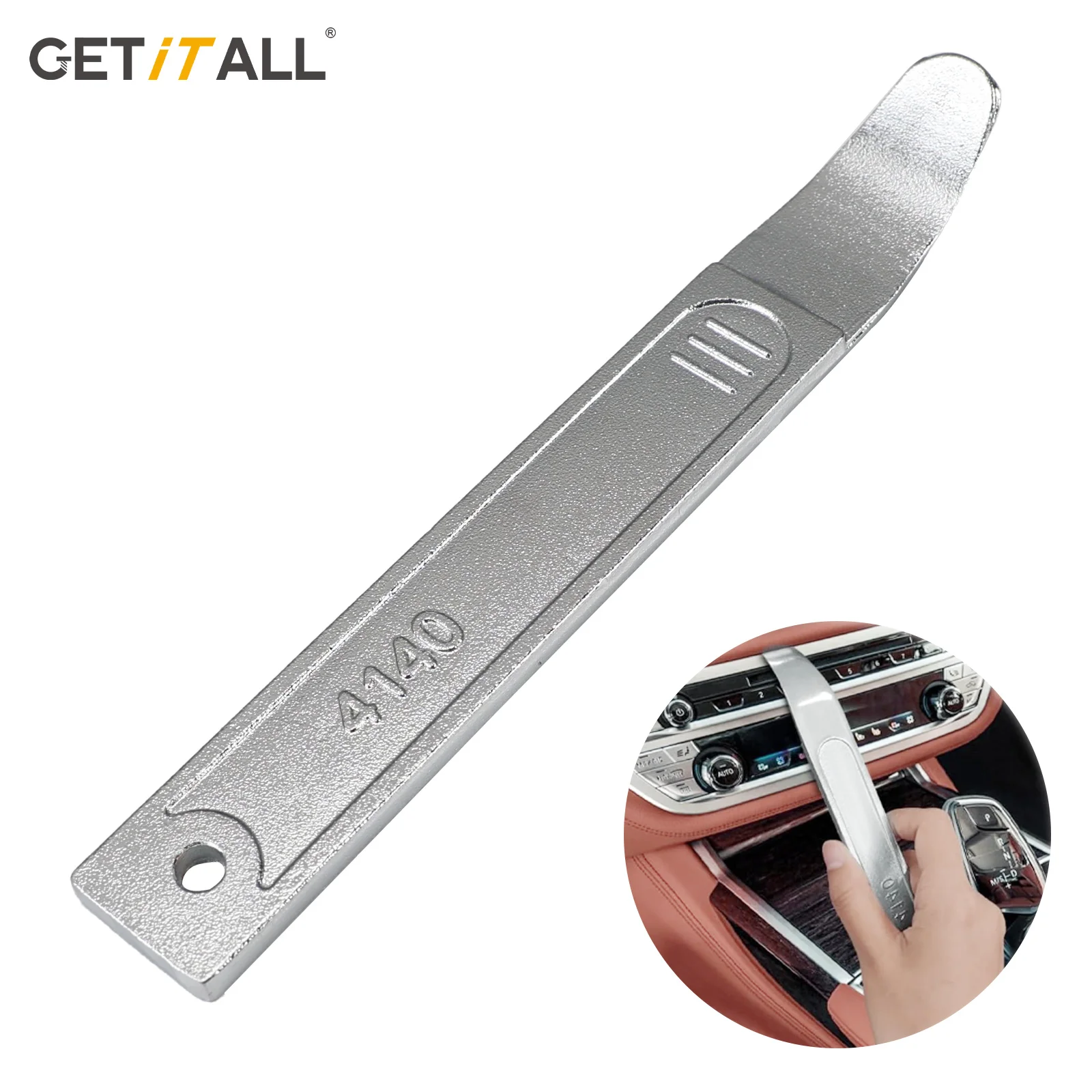 

4140 Pry Tool Pry Bar Trim Removal Tool Pocket Pry Bar Car Trim Removal Tool Easily Removes Trim Paneling Sheet Metal Fasteners