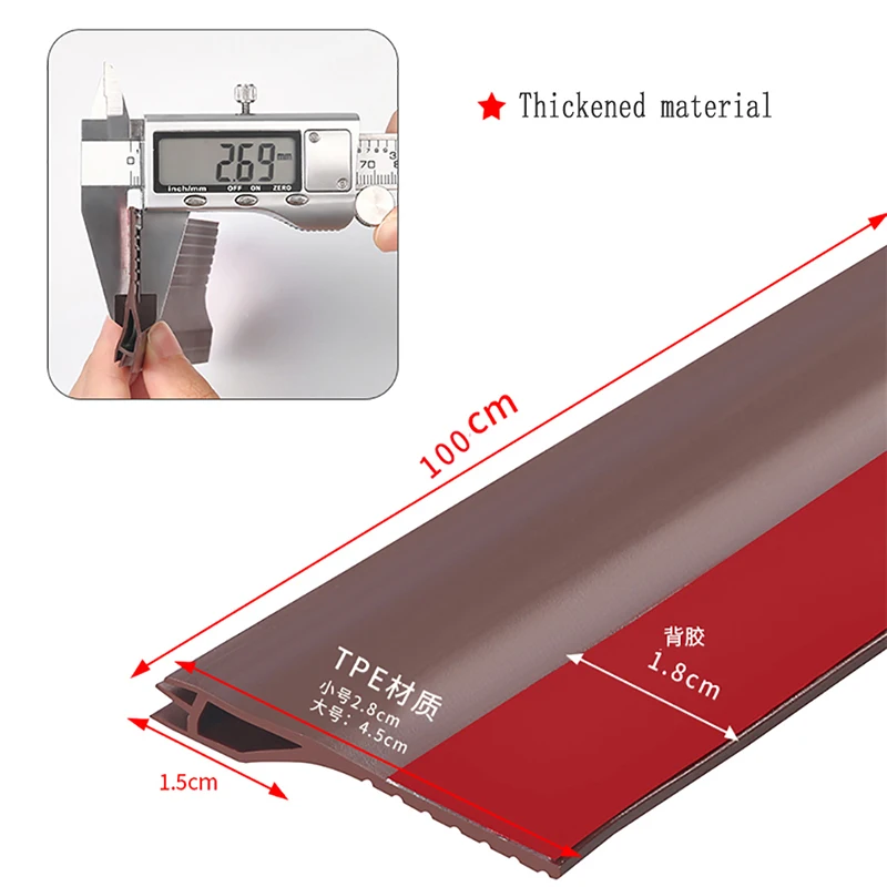 Sealing Strip At The Bottom Of The Bedroom Door Windproof Door Gap Blocking Strip Sound Insulation Strip