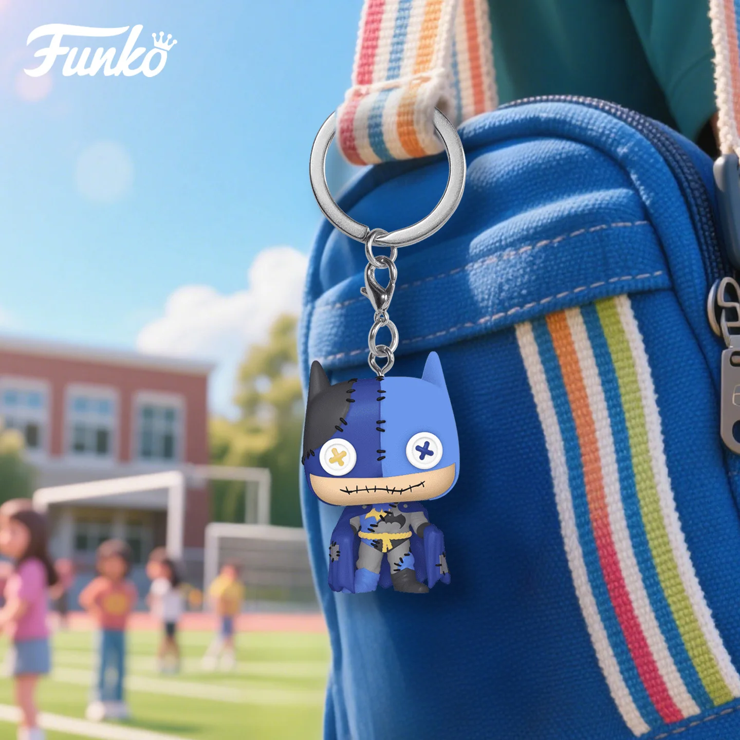 DC Comics Funko Pop Comics & Superheroes Keychain Patchwork Batman / The Joler Pendant Toys for Boys Gift Collectible Ornaments - Image 4