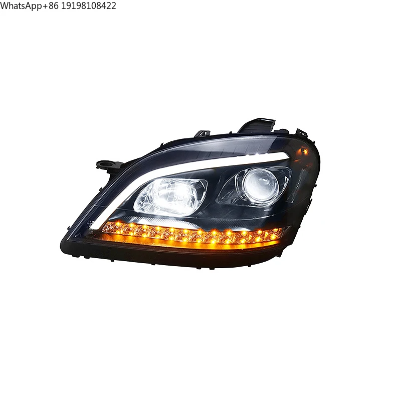

Светодиодные фары дневного света (ДХО) с указателями поворота для Mercedes-Benz W164 2005-2008 ML350 ML500, стайлинг, автоаксессуары, новые, 12В 36Вт