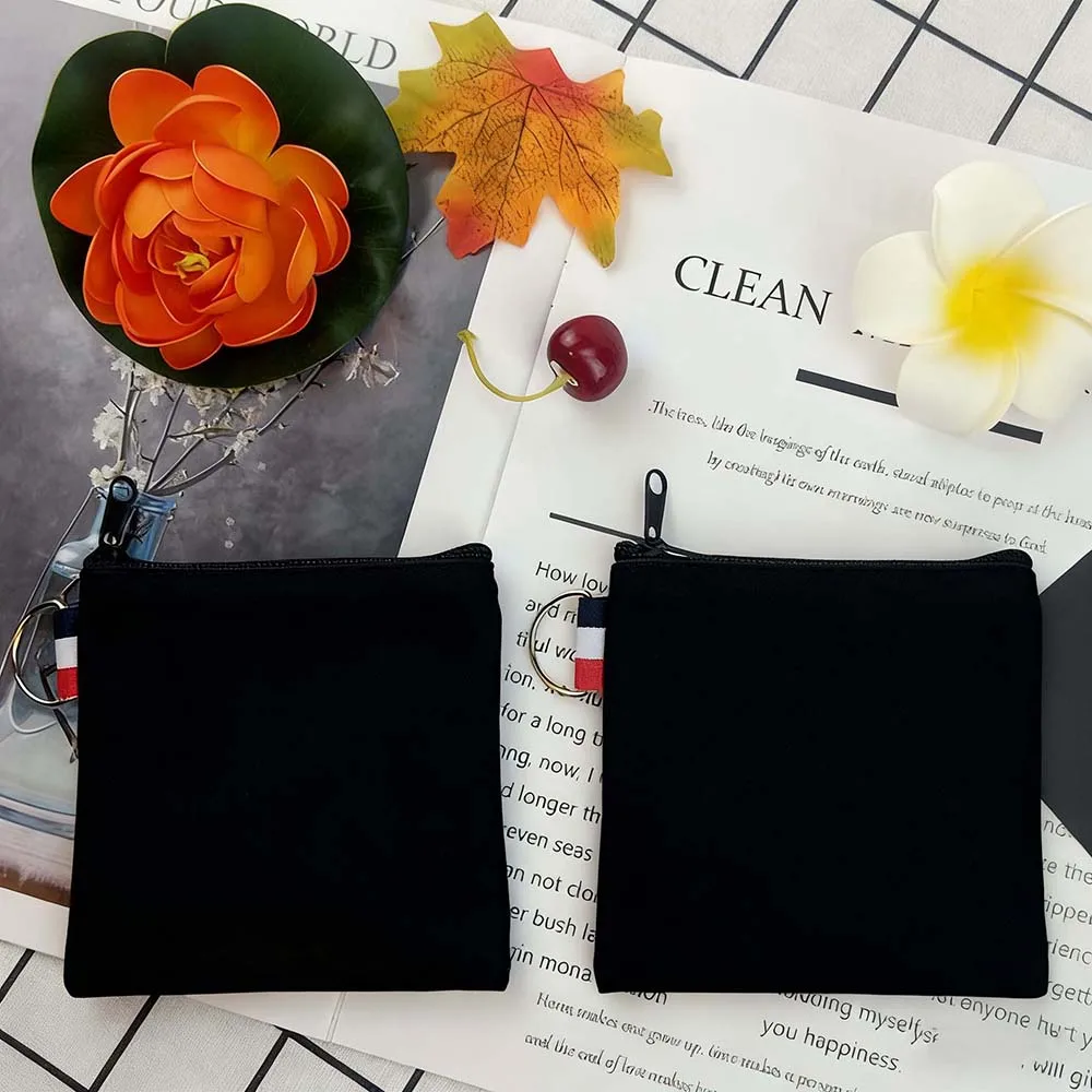 4PCS Gifts Set London City White Canvas Tote Bag Handbag with Doll Key Coin Purse Cosmetic Makeup Toilet Bag Case Pouch view 2
