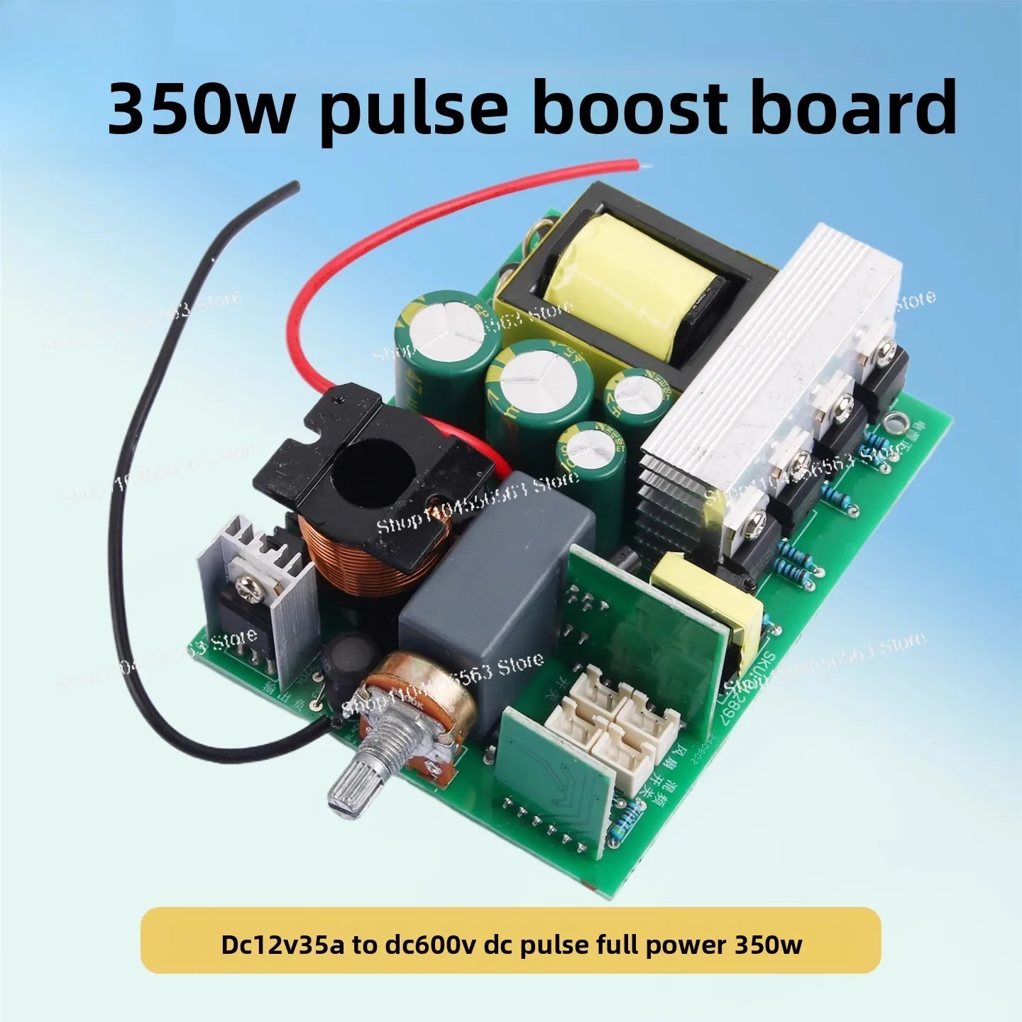 350W Pulse Boost Converter - Adjustable Power Inverter Board for 12V DC Step-Up Applications