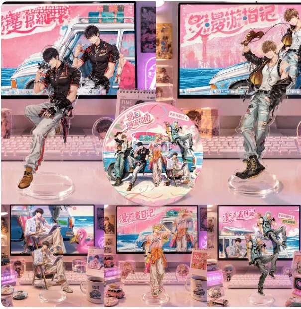 Anime EVOL×LOVE Gavin Gavin Kilo Acrylic Double-Sided Stand Figure Model Plate Cosplay Collection Desktop Decor Gifts XYZ