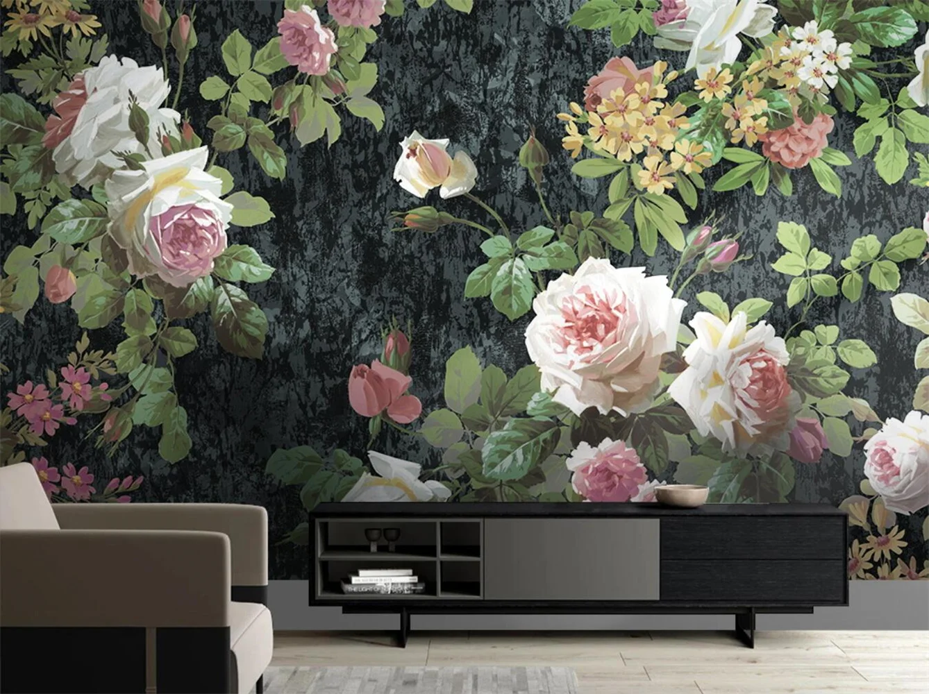 

beibehang Custom wallpaper 3d stereoscopic rose Europe TV backdrop wallpaper living room bedroom murals papel de parede