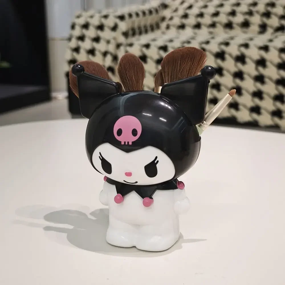 Anime Hello Kitty Melody Pen Holder Cartoon Kuromi Stationery Makeup Brush Organizer Desktop Decoration Birthday Ornament Gifts view 4