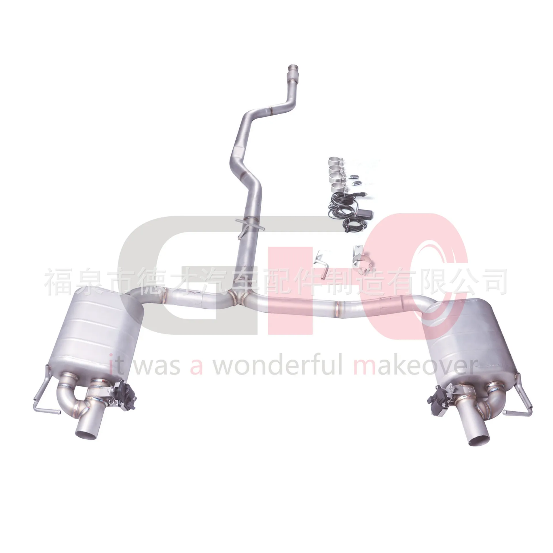 

Suitable for 19 Mercedes-Benz C300 COUPE 2.0T C205 modified to GFC mid-tail exhaust system modified