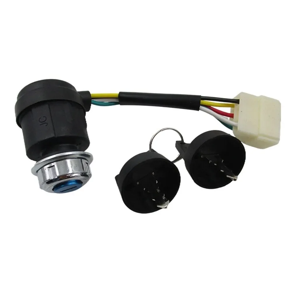 5-Wire 5Pin Ignition Key Switch For Diesel Generator 186F 192F Starter Lock Switch Power Tools For ATVs OFF/ON/START Parts