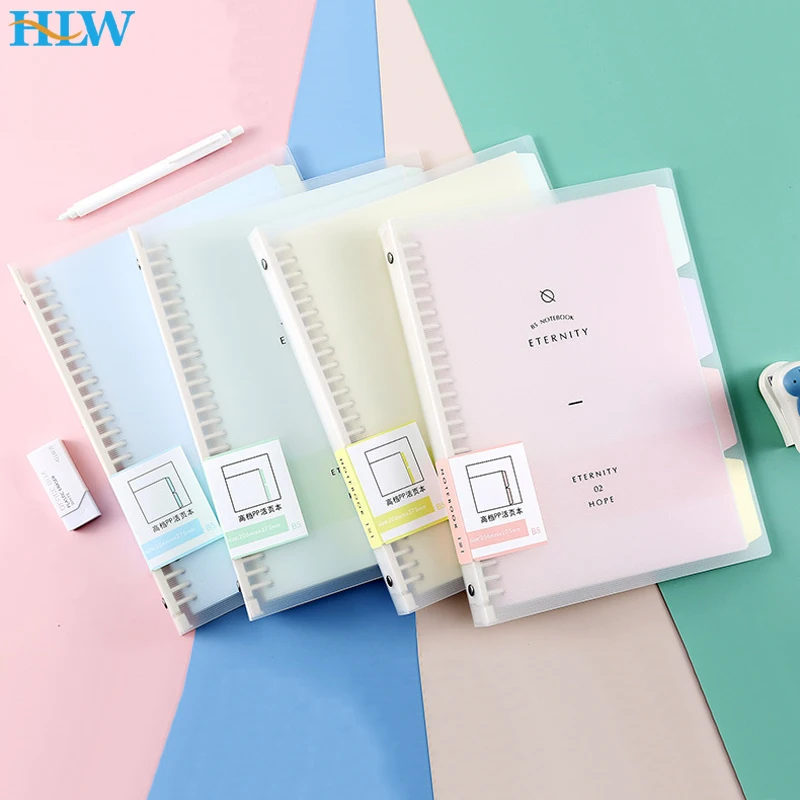 High Quality Binder Notebook A5/B5/A4Loose Leaf Spiral Notebook Paper Diary Removable Simple Thickened Coil Shell Notebook