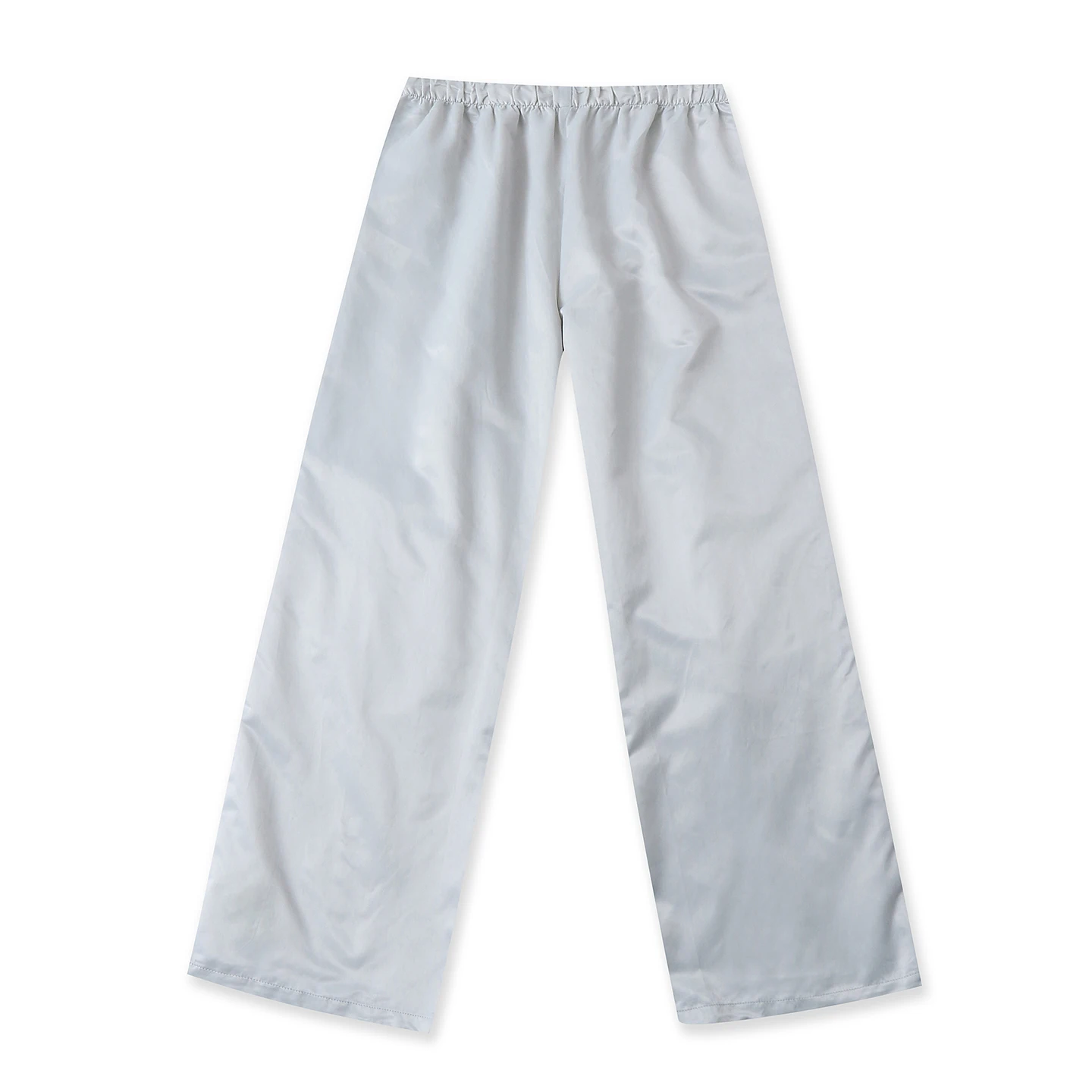 Casual Cargo Pants Women's Spring New Loose Elastic Waist Multi-Pocket Smooth Wide Leg Pants Paratrooper Style Ladies' Trousers