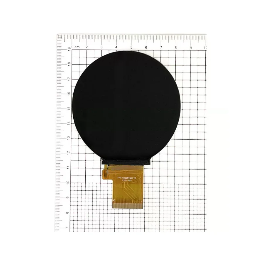 2.85 inch Round Screen 480x480 MIPI RGB Interface ST7701S LCD Display for Mop Machine