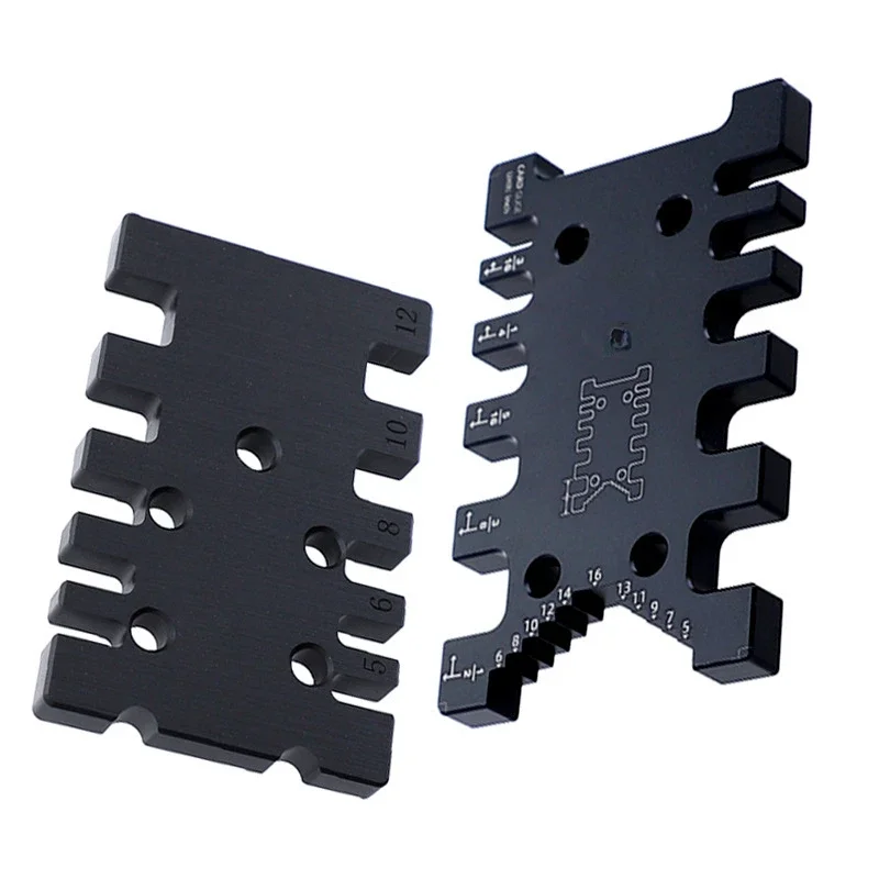Metric and British Double-sided Push Handle, Tenon Gauge, Mortise and Tenon Auxiliary Tools for Woodworking Engraving Machines