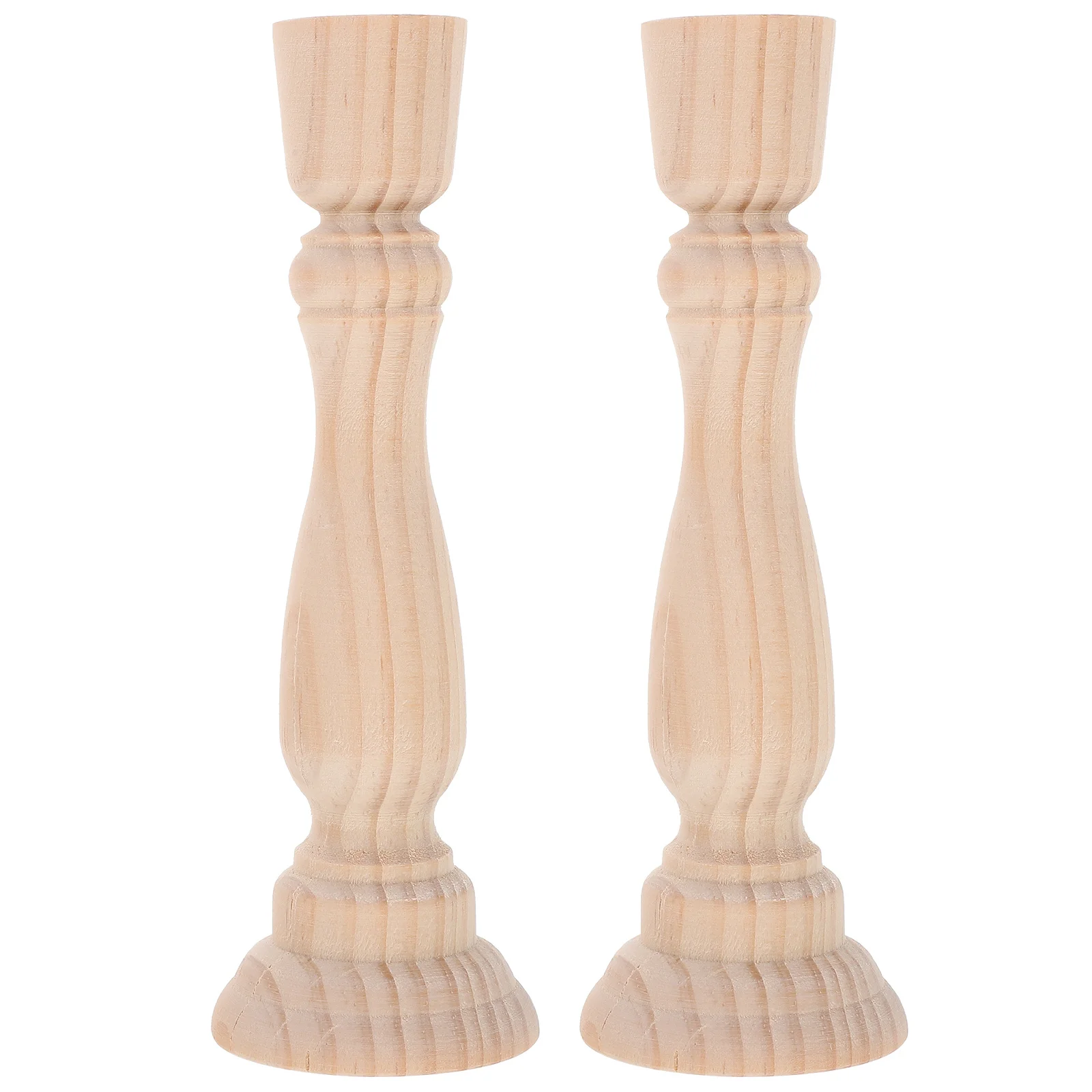 

2pcs Wooden Holder Vintage Rustic Table Centerpiece For Tealight Candles Decorative Home Decor Desktop Wedding