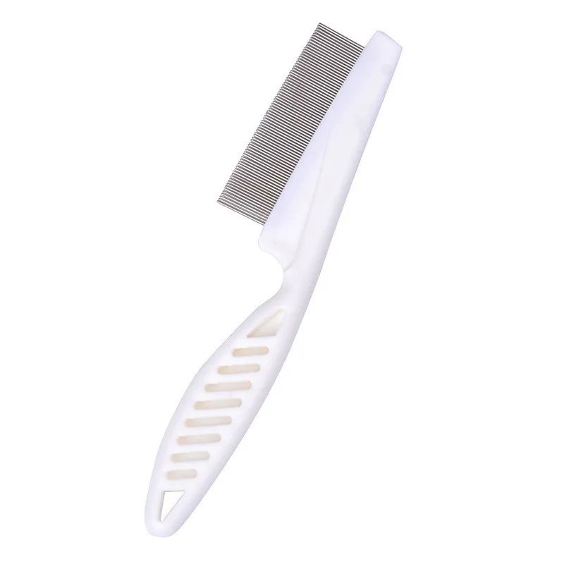 Professional Fluffy Pet Grooming Products Cat And Dog Brush Comb Stainless Steel Hair Flea Metal Pet Grooming Comb