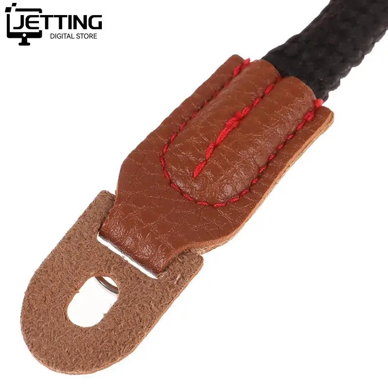 1Pcs Fashion Design Cotton Rope Camera Neck Strap Vintage Shoulder Strap Leather Lanyard
