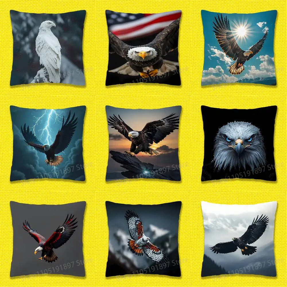 

Eagle Hawk Falcon Bird Throw Pillow Case For 50cm 40cm 55cm 45cm 30cm Square Bedroom Pillowcase Cover