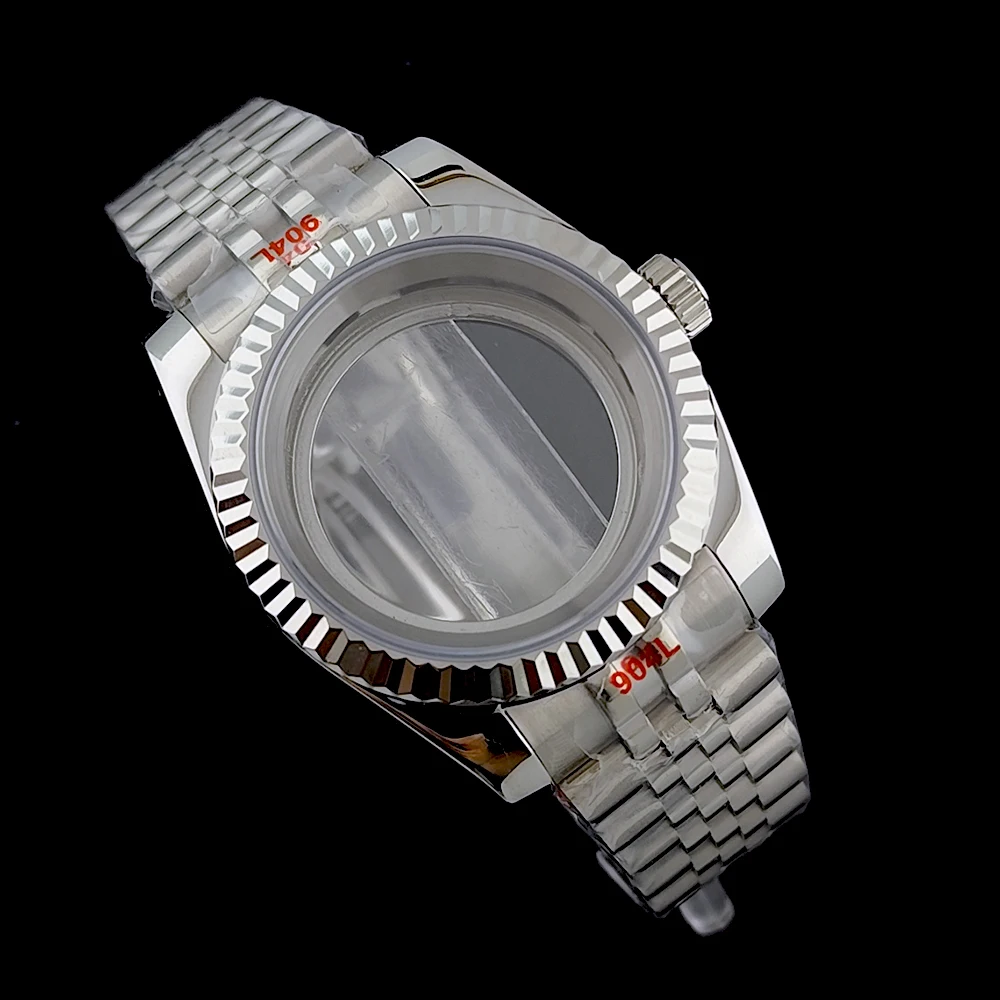 NH35-Gehäuse, 36/39 mm, Edelstahlgehäuse, Herren-Automatikuhr, Saphirglas, geeignet für NH35-Uhrwerk, Uhrenzubehör