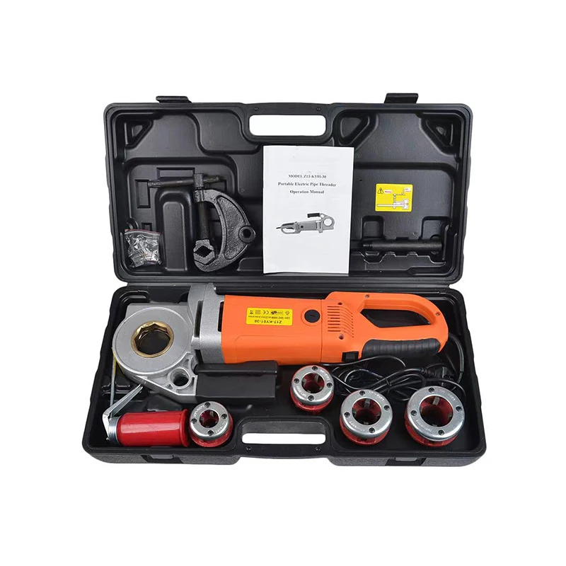 220V Electric Pipe Threader Hand-Held Galvanized Iron Sleeve Machine Industrial Hinge Wrench Threading Machine Tools 2000/2300W