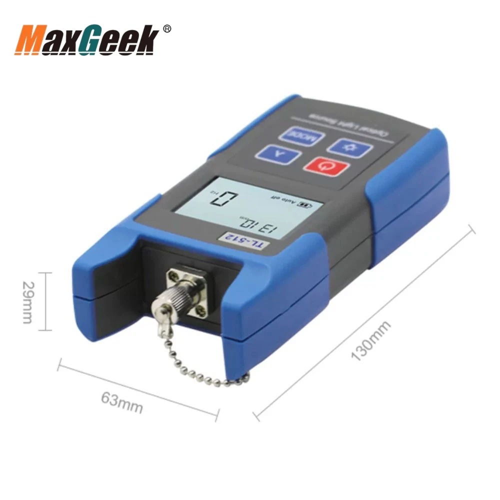 Maxgeek TL-512 1310/1550nm SM Optical Light Source Fiber Optic Light Source Designed with FC Connector